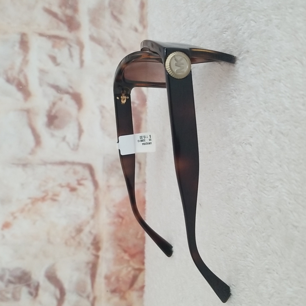 New Michael Kors Dark Tortoise Square Sunglasses - Picture 5 of 12